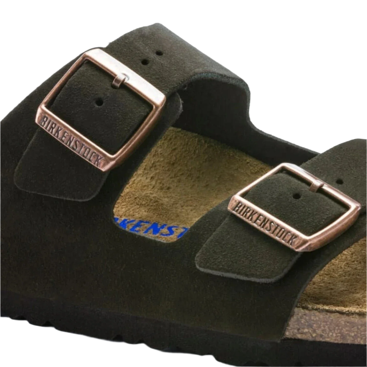 Birkenstock 04. MENS FOOTWEAR - MENS SANDALS - MENS SANDALS CASUAL Arizona Soft Footbed Suede Leather MOCHA