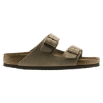 Birkenstock 04. MENS FOOTWEAR - MENS SANDALS - MENS SANDALS CASUAL Arizona Soft Footbed Suede Leather TAUPE