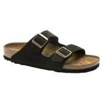 Birkenstock 04. MENS FOOTWEAR - MENS SANDALS - MENS SANDALS CASUAL Arizona Soft Footbed Suede Leather MOCHA