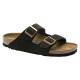 Birkenstock 04. MENS FOOTWEAR - MENS SANDALS - MENS SANDALS CASUAL Arizona Soft Footbed Suede Leather MOCHA