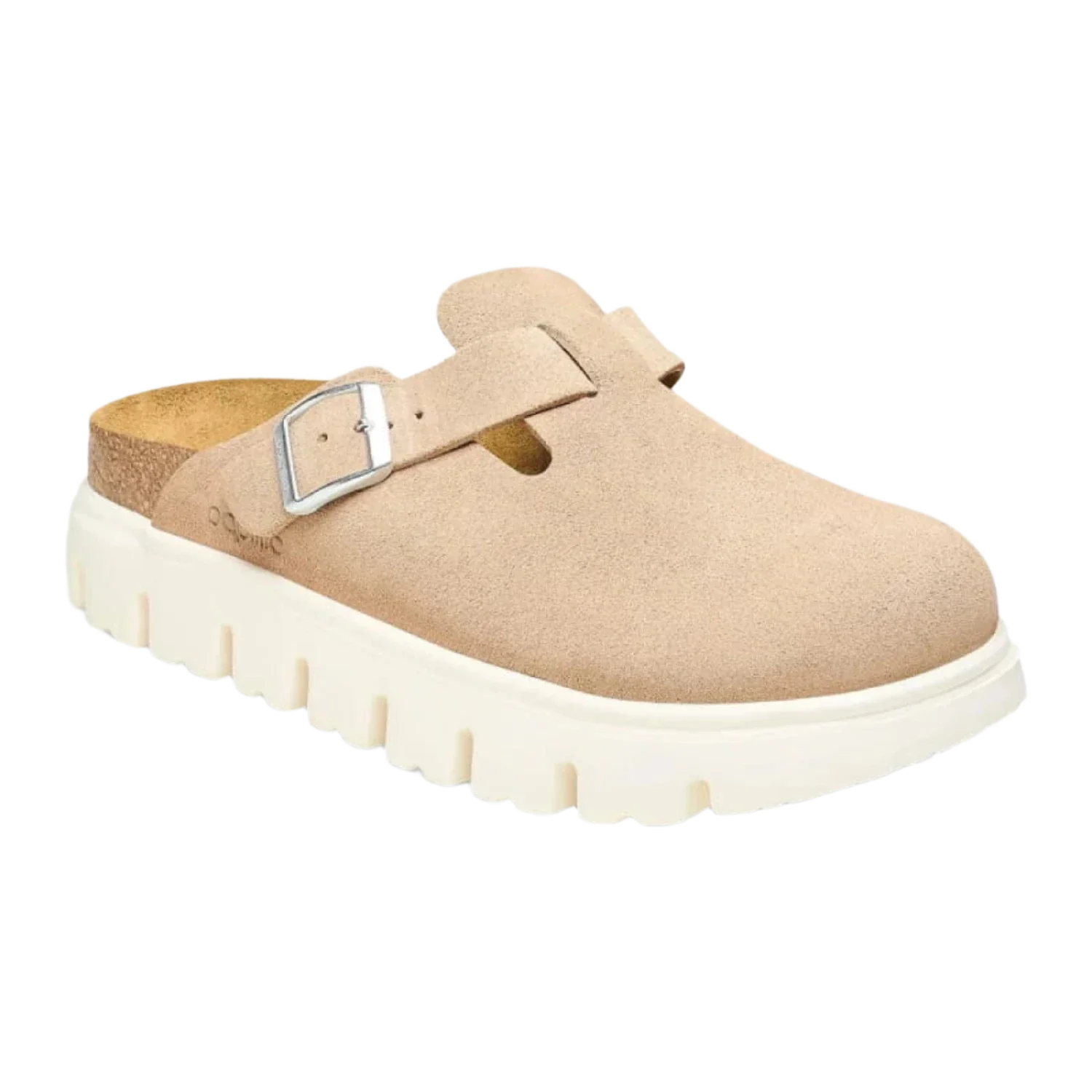 Birkenstock 05. WOMENS FOOTWEAR - WOMENS SANDALS - WOMENS SANDALS CASUAL Boston Chunky Suede Leather WARM SAND