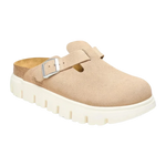 Birkenstock 05. WOMENS FOOTWEAR - WOMENS SANDALS - WOMENS SANDALS CASUAL Boston Chunky Suede Leather WARM SAND