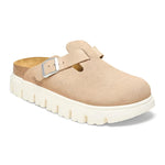 Birkenstock 05. WOMENS FOOTWEAR - WOMENS SANDALS - WOMENS SANDALS CASUAL Boston Chunky Suede Leather WARM SAND