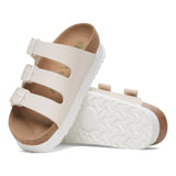 Birkenstock 05. WOMENS FOOTWEAR - WOMENS SANDALS - WOMENS SANDALS CASUAL Florida Platform Vegan EGGSHELL