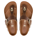 Birkenstock 05. WOMENS FOOTWEAR - WOMENS SANDALS - WOMENS SANDALS CASUAL Gizeh Big Buckle Leather COGNAC