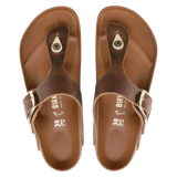 Birkenstock 05. WOMENS FOOTWEAR - WOMENS SANDALS - WOMENS SANDALS CASUAL Gizeh Big Buckle Leather COGNAC