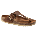 Birkenstock 05. WOMENS FOOTWEAR - WOMENS SANDALS - WOMENS SANDALS CASUAL Gizeh Big Buckle Leather COGNAC