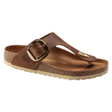 Birkenstock 05. WOMENS FOOTWEAR - WOMENS SANDALS - WOMENS SANDALS CASUAL Gizeh Big Buckle Leather COGNAC