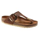 Birkenstock 05. WOMENS FOOTWEAR - WOMENS SANDALS - WOMENS SANDALS CASUAL Gizeh Big Buckle Leather COGNAC