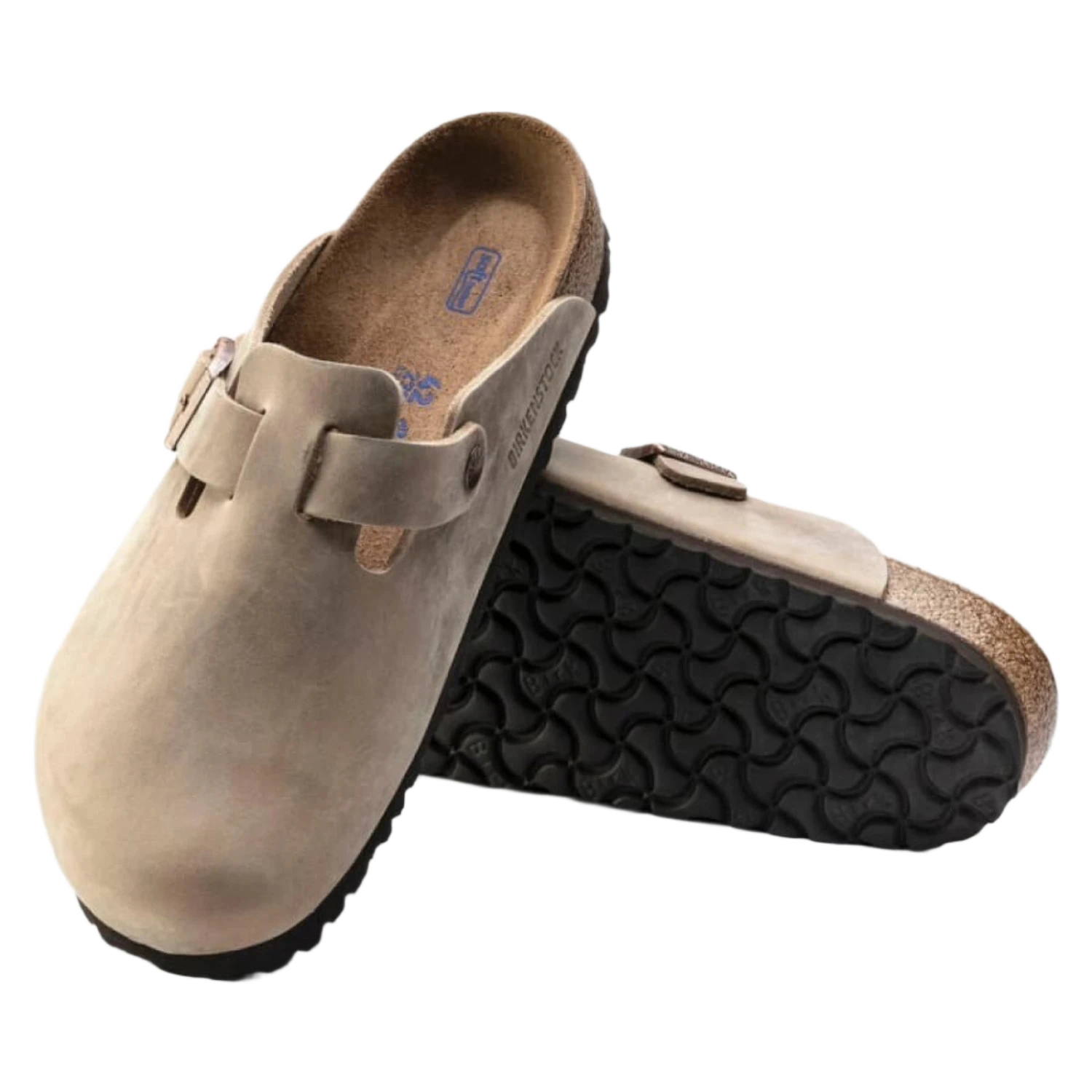 Birkenstock 04. MENS FOOTWEAR - MENS SANDALS - MENS SANDALS CASUAL Men's Boston Soft Footbed Oiled Leather TOBACCO