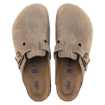 Birkenstock 04. MENS FOOTWEAR - MENS SANDALS - MENS SANDALS CASUAL Men's Boston Soft Footbed Oiled Leather TOBACCO