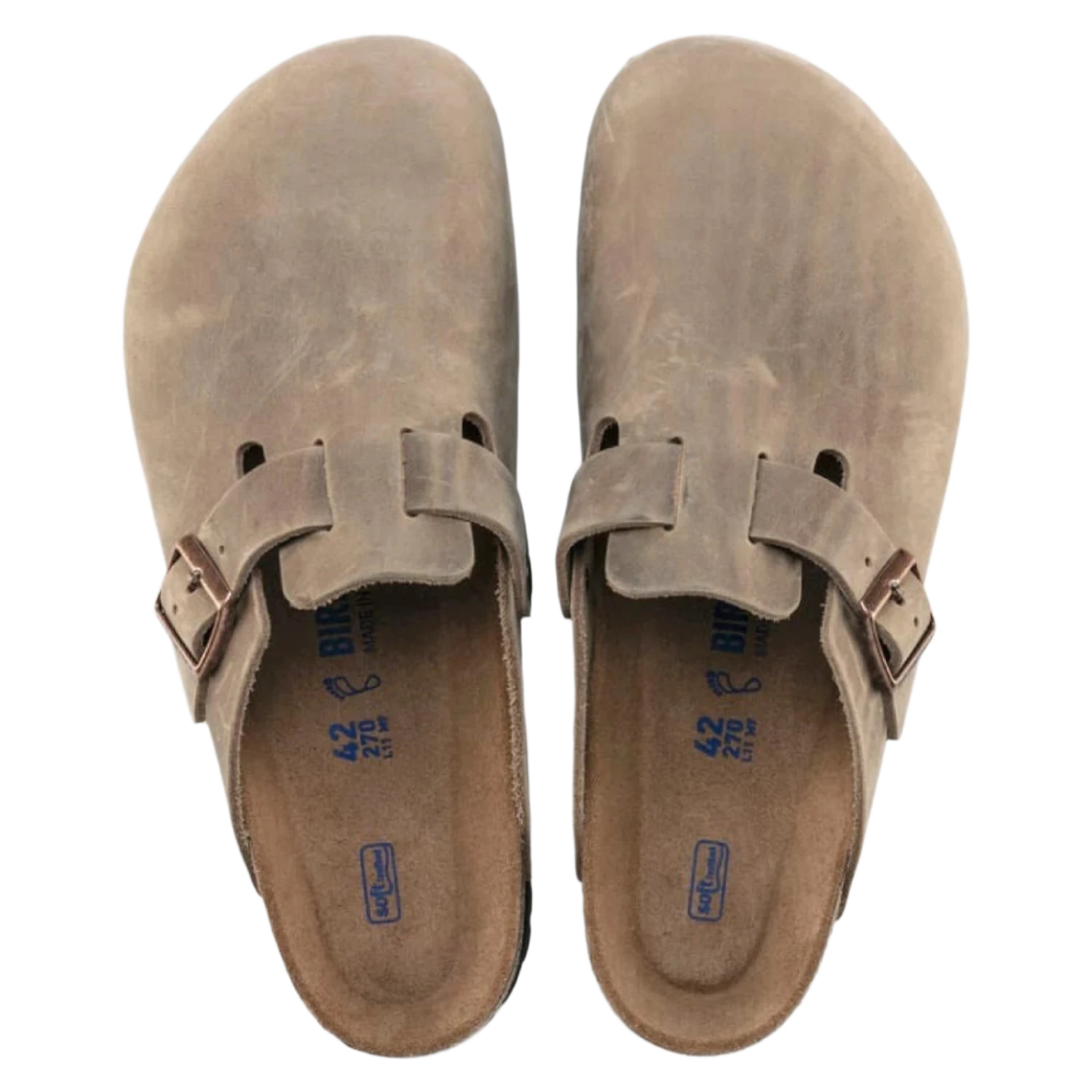 Birkenstock 04. MENS FOOTWEAR - MENS SANDALS - MENS SANDALS CASUAL Men's Boston Soft Footbed Oiled Leather TOBACCO