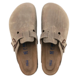 Birkenstock 04. MENS FOOTWEAR - MENS SANDALS - MENS SANDALS CASUAL Men's Boston Soft Footbed Oiled Leather TOBACCO