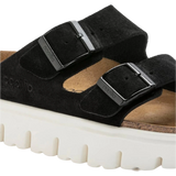 Birkenstock 05. WOMENS FOOTWEAR - WOMENS SANDALS - WOMENS SANDALS CASUAL Women's Arizona Chunky Suede Leather BLACK