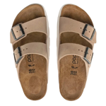 Birkenstock 05. WOMENS FOOTWEAR - WOMENS SANDALS - WOMENS SANDALS CASUAL Women's Arizona Chunky Suede Leather WARM SAND