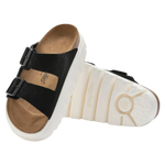 Birkenstock 05. WOMENS FOOTWEAR - WOMENS SANDALS - WOMENS SANDALS CASUAL Women's Arizona Chunky Suede Leather BLACK