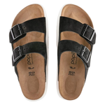 Birkenstock 05. WOMENS FOOTWEAR - WOMENS SANDALS - WOMENS SANDALS CASUAL Women's Arizona Chunky Suede Leather BLACK