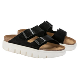 Birkenstock 05. WOMENS FOOTWEAR - WOMENS SANDALS - WOMENS SANDALS CASUAL Women's Arizona Chunky Suede Leather BLACK