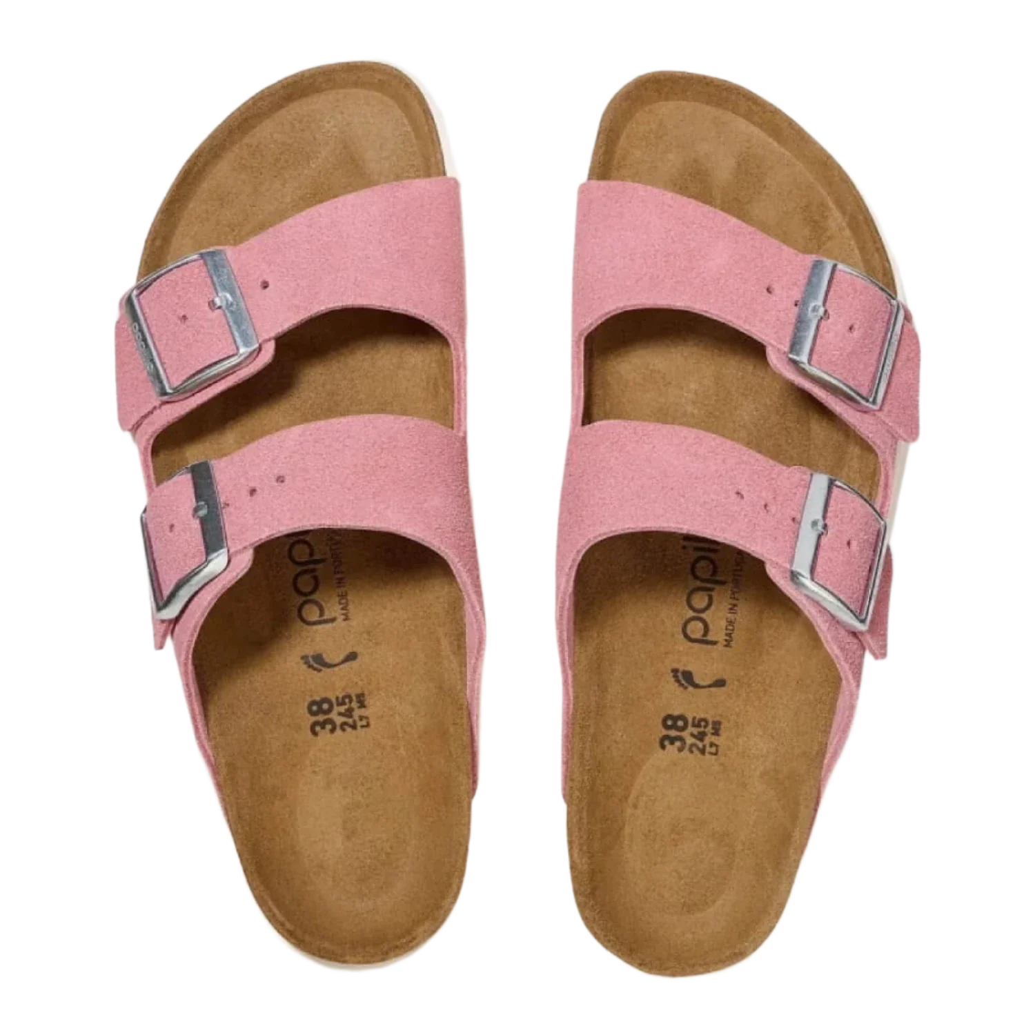 Birkenstock 05. WOMENS FOOTWEAR - WOMENS SANDALS - WOMENS SANDALS CASUAL Women's Arizona Chunky Suede Leather CANDY PINK