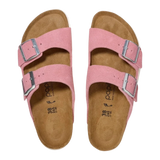 Birkenstock 05. WOMENS FOOTWEAR - WOMENS SANDALS - WOMENS SANDALS CASUAL Women's Arizona Chunky Suede Leather CANDY PINK