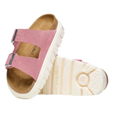 Birkenstock 05. WOMENS FOOTWEAR - WOMENS SANDALS - WOMENS SANDALS CASUAL Women's Arizona Chunky Suede Leather CANDY PINK