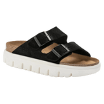 Birkenstock 05. WOMENS FOOTWEAR - WOMENS SANDALS - WOMENS SANDALS CASUAL Women's Arizona Chunky Suede Leather BLACK