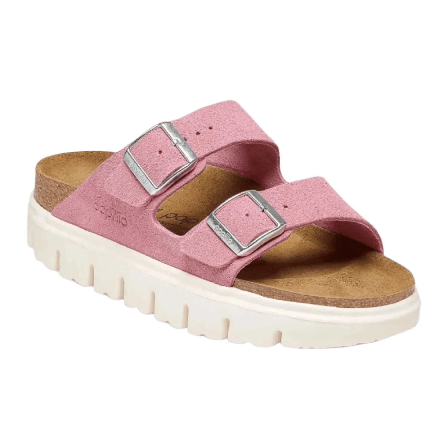 Birkenstock 05. WOMENS FOOTWEAR - WOMENS SANDALS - WOMENS SANDALS CASUAL Women's Arizona Chunky Suede Leather CANDY PINK