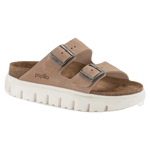 Birkenstock 05. WOMENS FOOTWEAR - WOMENS SANDALS - WOMENS SANDALS CASUAL Women's Arizona Chunky Suede Leather WARM SAND