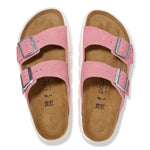 Birkenstock 05. WOMENS FOOTWEAR - WOMENS SANDALS - WOMENS SANDALS CASUAL Women's Arizona Chunky Suede Leather CANDY PINK