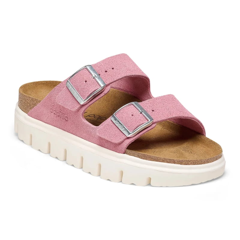 Birkenstock 05. WOMENS FOOTWEAR - WOMENS SANDALS - WOMENS SANDALS CASUAL Women's Arizona Chunky Suede Leather CANDY PINK