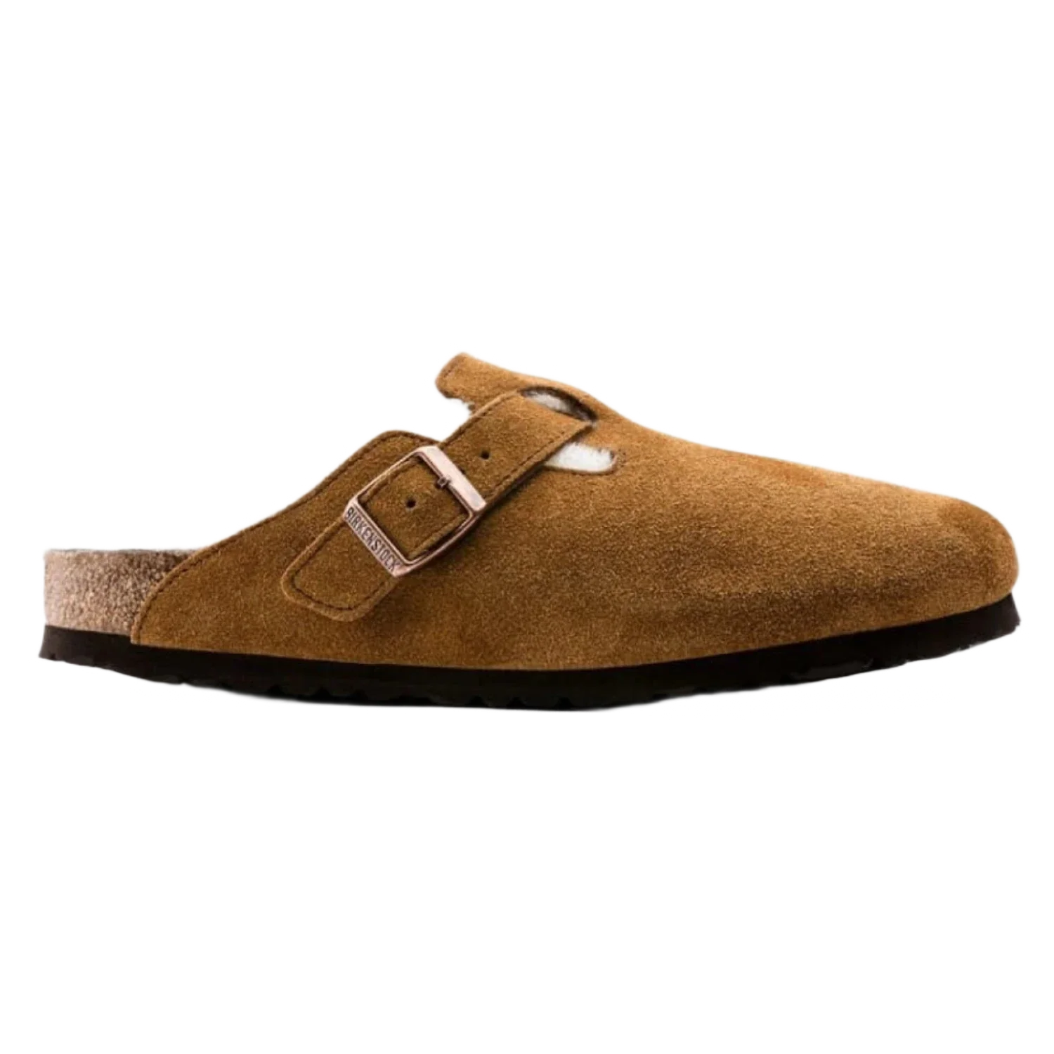 Birkenstock 05. WOMENS FOOTWEAR - WOMENS SANDALS - WOMENS SANDALS CASUAL Women's Boston Shearling Suede Leather MINK