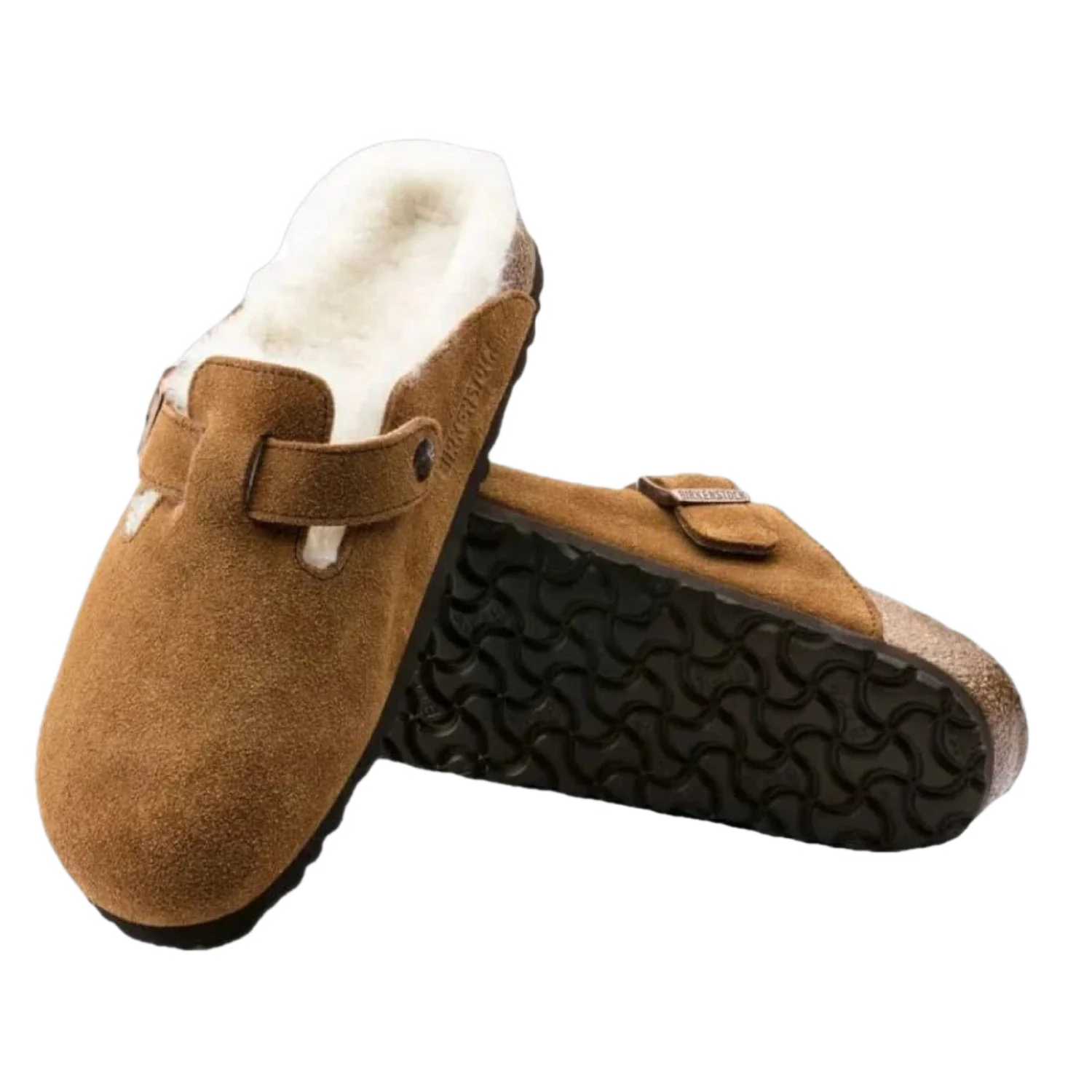 Birkenstock 05. WOMENS FOOTWEAR - WOMENS SANDALS - WOMENS SANDALS CASUAL Women's Boston Shearling Suede Leather MINK