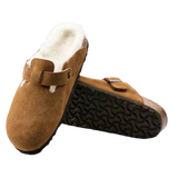 Birkenstock 05. WOMENS FOOTWEAR - WOMENS SANDALS - WOMENS SANDALS CASUAL Women's Boston Shearling Suede Leather MINK