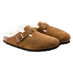 Birkenstock 05. WOMENS FOOTWEAR - WOMENS SANDALS - WOMENS SANDALS CASUAL Women's Boston Shearling Suede Leather MINK