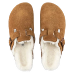 Birkenstock 05. WOMENS FOOTWEAR - WOMENS SANDALS - WOMENS SANDALS CASUAL Women's Boston Shearling Suede Leather MINK