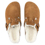 Birkenstock 05. WOMENS FOOTWEAR - WOMENS SANDALS - WOMENS SANDALS CASUAL Women's Boston Shearling Suede Leather MINK