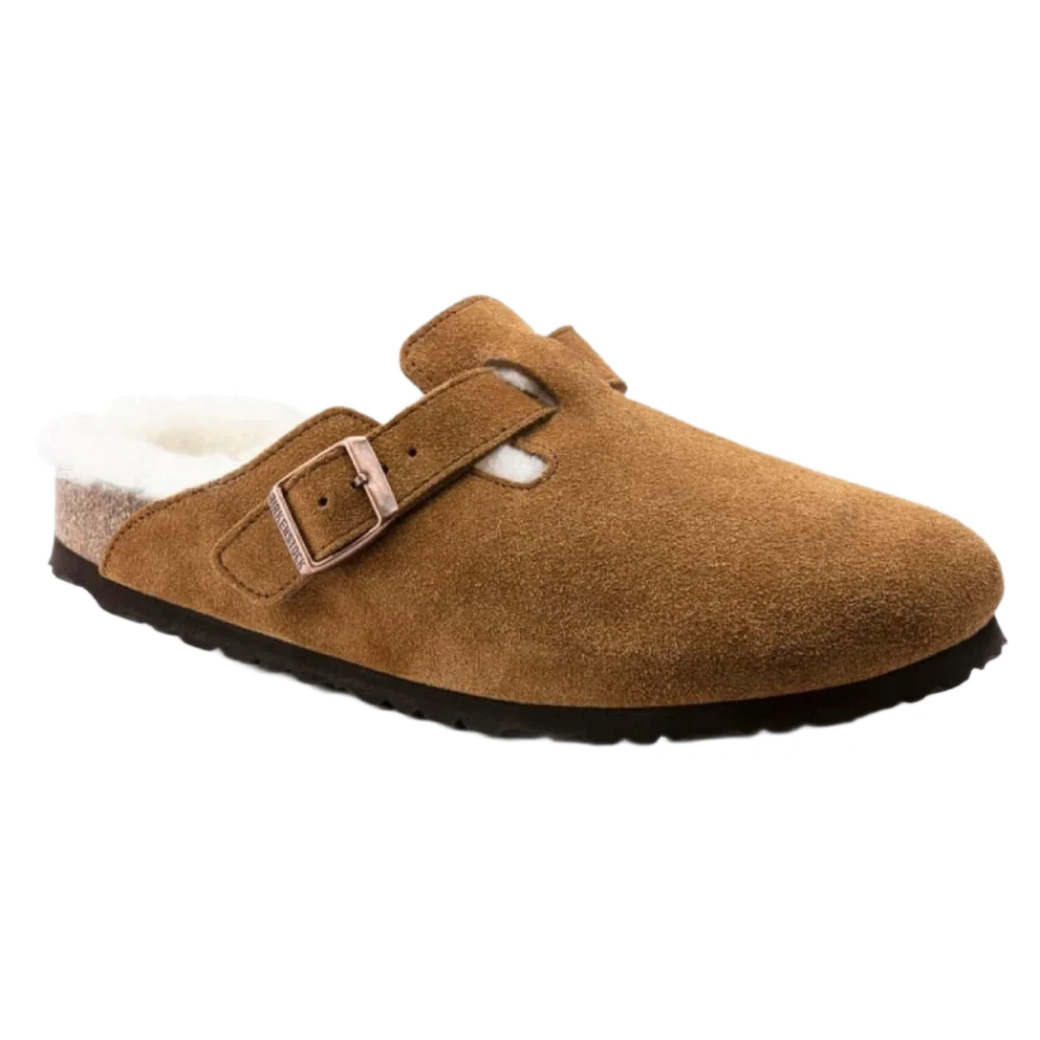 Birkenstock 05. WOMENS FOOTWEAR - WOMENS SANDALS - WOMENS SANDALS CASUAL Women's Boston Shearling Suede Leather MINK