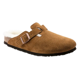 Birkenstock 05. WOMENS FOOTWEAR - WOMENS SANDALS - WOMENS SANDALS CASUAL Women's Boston Shearling Suede Leather MINK