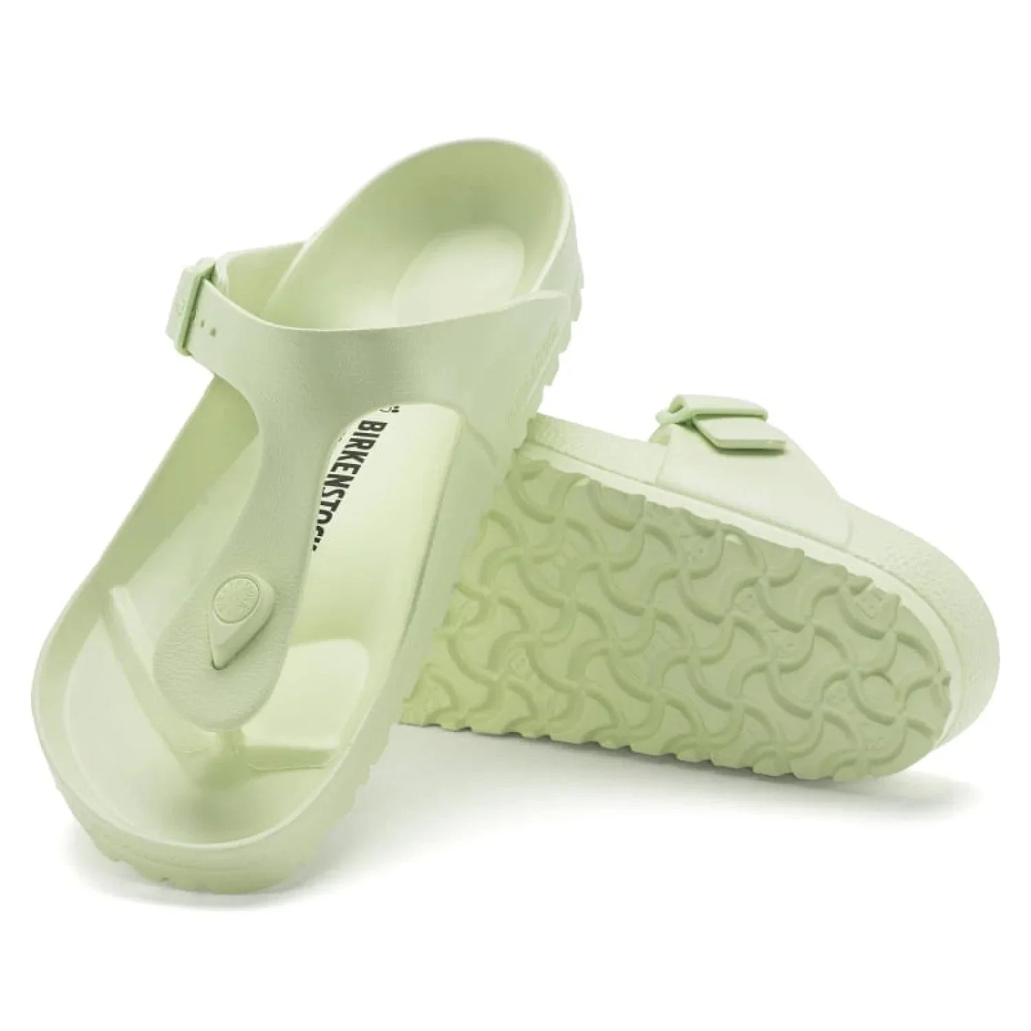 Birkenstock 05. WOMENS FOOTWEAR - WOMENS SANDALS - WOMENS SANDALS CASUAL Women's Gizeh Essentials EVA FADED LIME