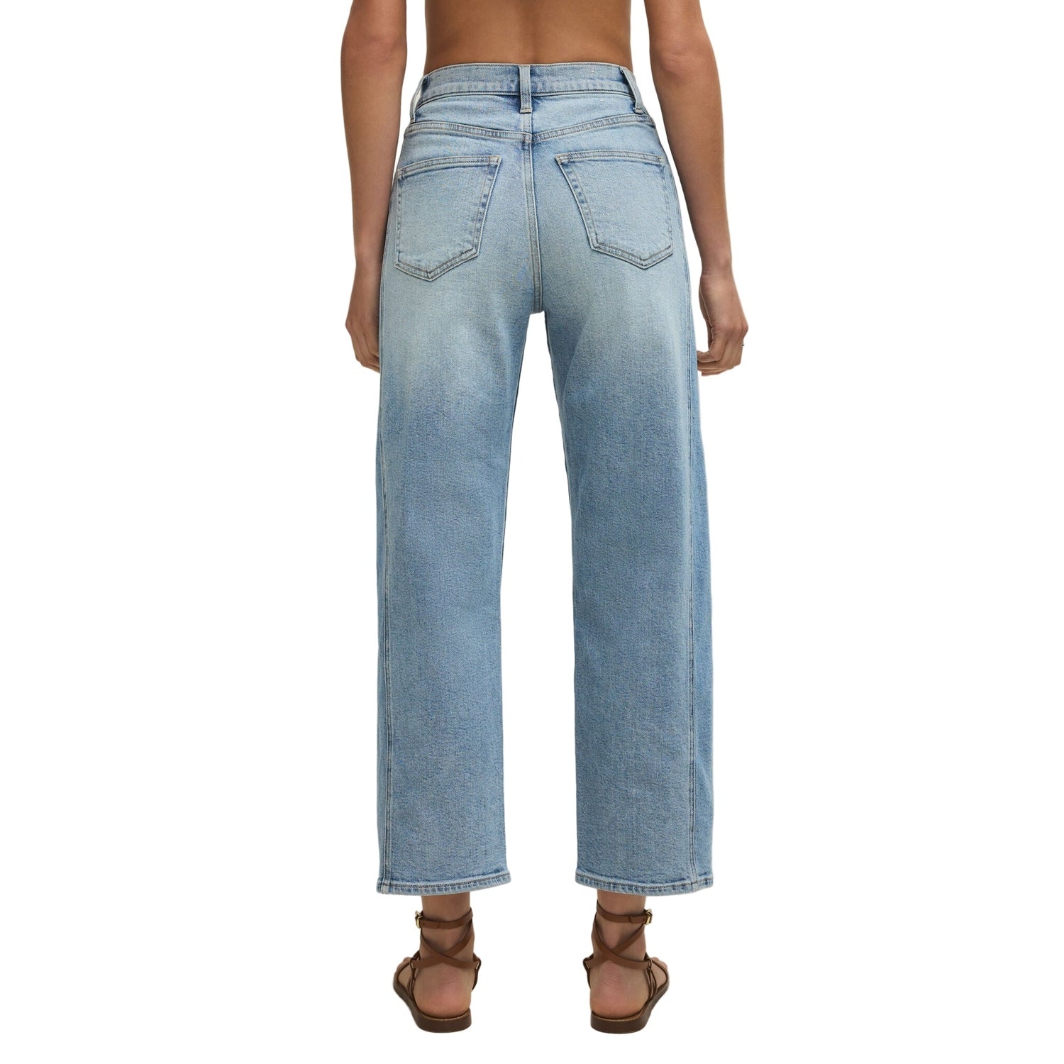 Z Supply 02. WOMENS APPAREL - WOMENS PANTS - WOMENS PANTS CASUAL Women's Luna High Rise Crop Bowed UTP UTOPIA