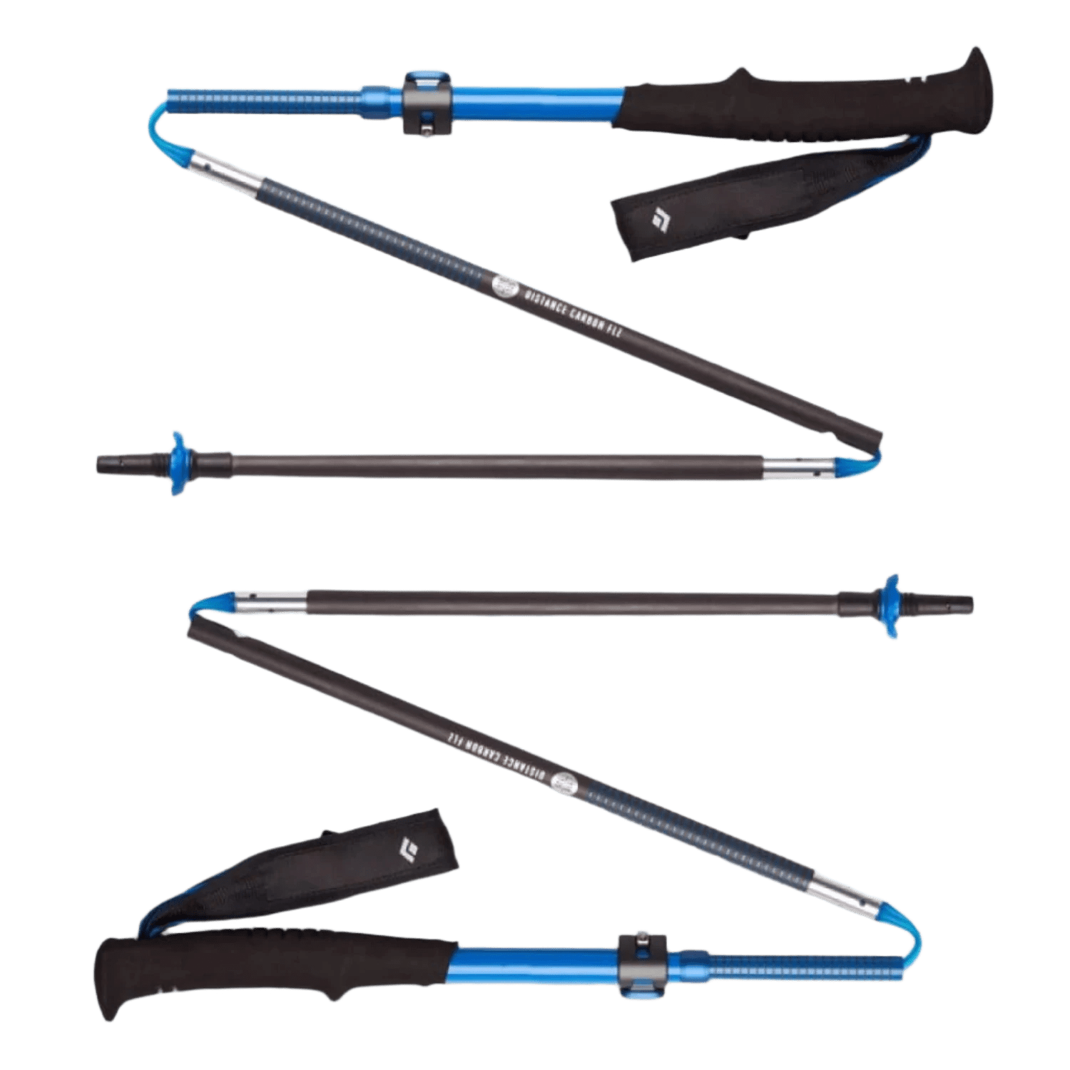 Black Diamond 12. HARDGOODS - CAMP|HIKE|TRAVEL - TREKKING POLES Distance Carbon FLZ Trekking/Running Poles ULTRA BLUE