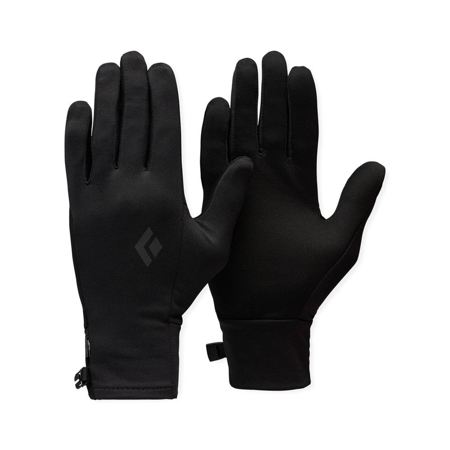 Black Diamond 10. GIFTS|ACCESSORIES - MENS ACCESSORIES - MENS GLOVES CASUAL Lightweight Screentap Liners BLACK
