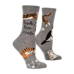 Blue Q 06. SOCKS - WOMENS SOCKS - WOMENS SOCKS GIFT Women's People I Love: Cats Crew Socks