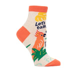 Blue Q 06. SOCKS - WOMENS SOCKS - WOMENS SOCKS GIFT Women's Talk Some Shit Ankle Sock
