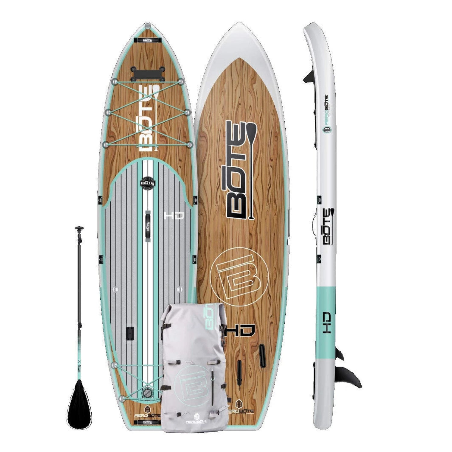 BOTE 13. WATERSPORTS - SUP - SUP INFLATE 2020 BOTE 11'6" HD Aero FULL TRAX TEAL