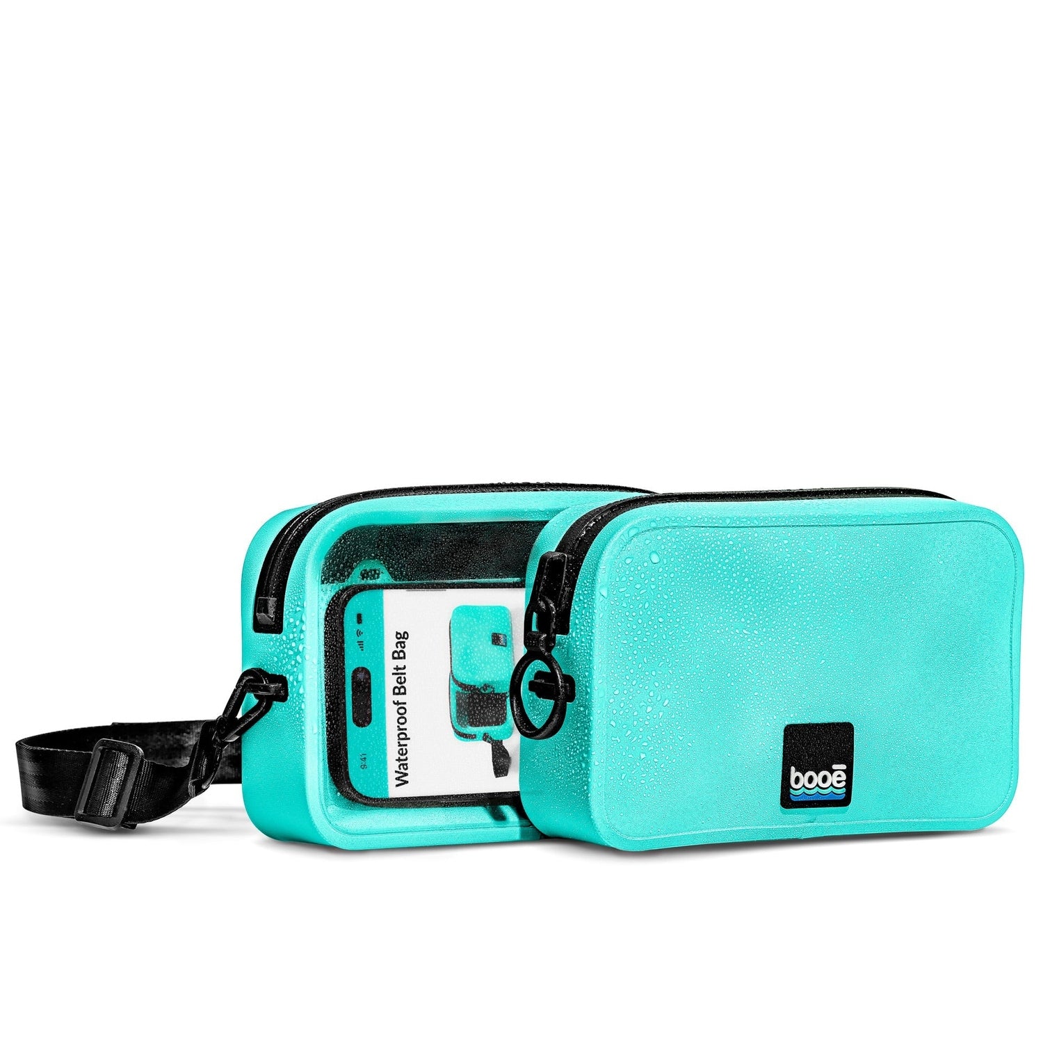 Booe 12. HARDGOODS - CAMP|HIKE|TRAVEL - STUFF SACKS|DRY BAGS Waterproof Belt Bag CARIBBEAN BLUE
