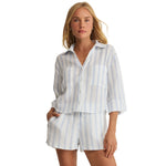 Women’s Helena Striped Shirt Z Supply - SSA SEA SALT / XS