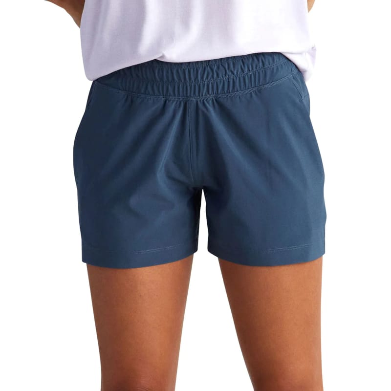Free Fly Apparel 02. WOMENS APPAREL - WOMENS SHORTS - WOMENS SHORTS ACTIVE Women's Pull-On Breeze Short BLUE DUSK II