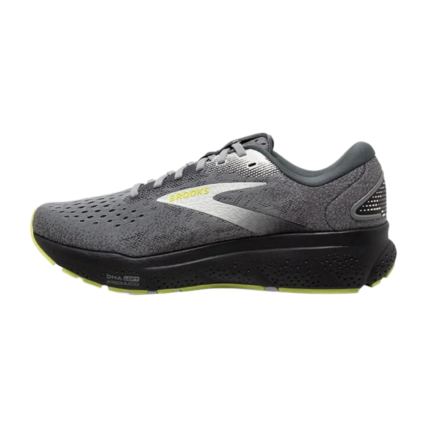 Brooks Running 04. MENS FOOTWEAR - MENS SHOES - MENS SHOES RUNNING Men's Ghost 16 PRIMER|GREY|LIME