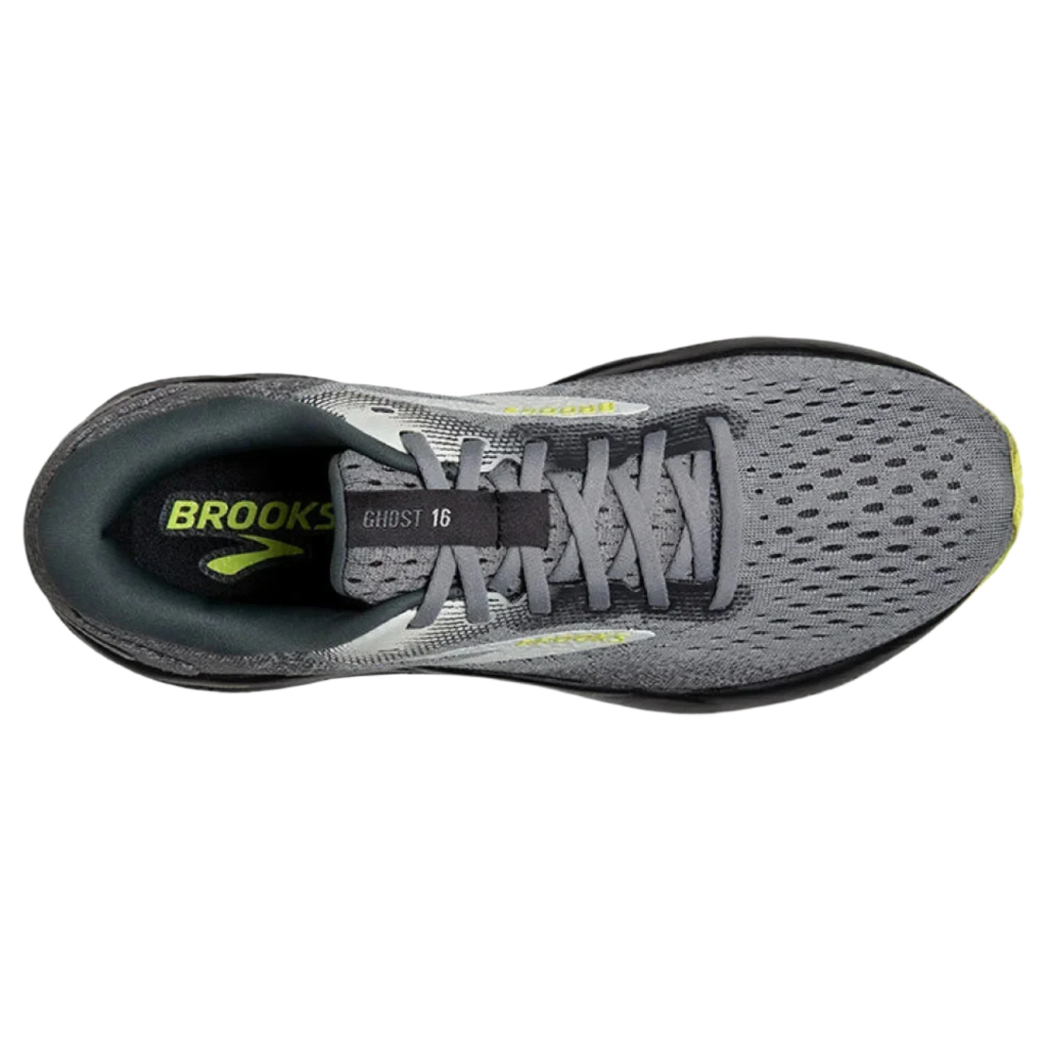 Brooks Running 04. MENS FOOTWEAR - MENS SHOES - MENS SHOES RUNNING Men's Ghost 16 PRIMER|GREY|LIME